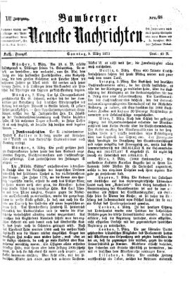 Bamberger neueste Nachrichten Sonntag 9. März 1873