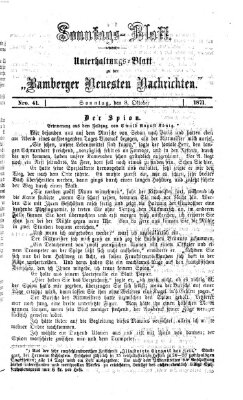 Bamberger neueste Nachrichten Sonntag 8. Oktober 1871