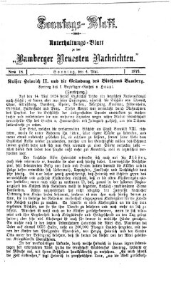 Bamberger neueste Nachrichten Sonntag 4. Mai 1873
