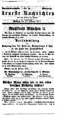 Neueste Nachrichten aus dem Gebiete der Politik (Münchner neueste Nachrichten) Sonntag 26. Februar 1871