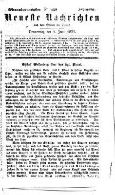 Neueste Nachrichten aus dem Gebiete der Politik (Münchner neueste Nachrichten) Donnerstag 1. Juni 1871