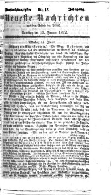 Neueste Nachrichten aus dem Gebiete der Politik (Münchner neueste Nachrichten) Samstag 13. Januar 1872