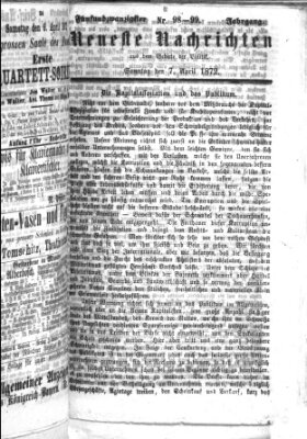 Neueste Nachrichten aus dem Gebiete der Politik (Münchner neueste Nachrichten) Sonntag 7. April 1872
