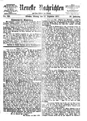 Neueste Nachrichten aus dem Gebiete der Politik (Münchner neueste Nachrichten) Montag 22. Dezember 1873