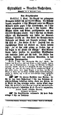 Neueste Nachrichten aus dem Gebiete der Politik Sonntag 4. September 1870