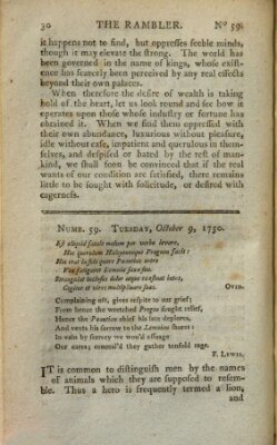 The rambler Freitag 9. Oktober 1750