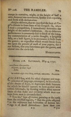 The rambler Dienstag 4. Mai 1751