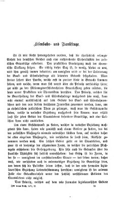 Im neuen Reich Freitag 4. Oktober 1872