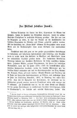 Im neuen Reich Freitag 5. September 1873