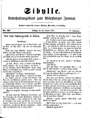 Sibylle (Würzburger Journal) Dienstag 24. Januar 1871