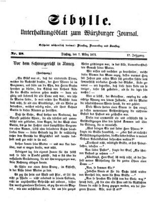Sibylle (Würzburger Journal) Dienstag 7. März 1871