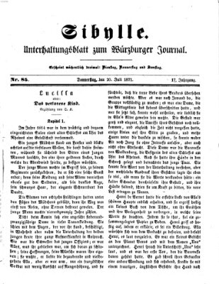 Sibylle (Würzburger Journal) Donnerstag 20. Juli 1871