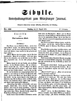 Sibylle (Würzburger Journal) Samstag 26. August 1871