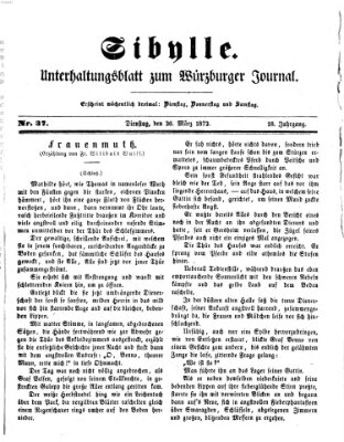 Sibylle (Würzburger Journal) Dienstag 26. März 1872