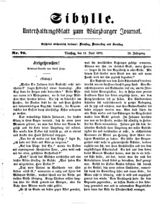 Sibylle (Würzburger Journal) Dienstag 11. Juni 1872