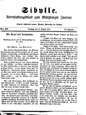 Sibylle (Würzburger Journal) Dienstag 13. August 1872