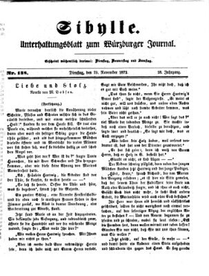 Sibylle (Würzburger Journal) Dienstag 19. November 1872