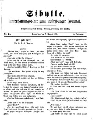 Sibylle (Würzburger Journal) Donnerstag 7. August 1873