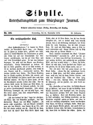 Sibylle (Würzburger Journal) Donnerstag 11. September 1873