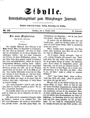 Sibylle (Würzburger Journal) Samstag 4. Oktober 1873