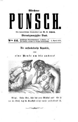 Münchener Punsch Sonntag 2. April 1871