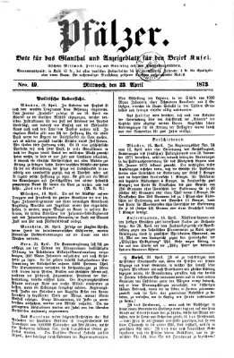 Pfälzer Mittwoch 23. April 1873