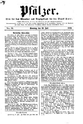 Pfälzer Sonntag 13. Juli 1873