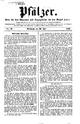 Pfälzer Mittwoch 30. Juli 1873