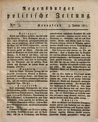 Regensburger politische Zeitung (Regensburger Zeitung) Samstag 5. Januar 1811