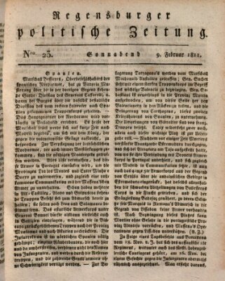 Regensburger politische Zeitung (Regensburger Zeitung) Samstag 9. Februar 1811