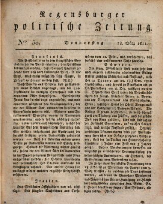 Regensburger politische Zeitung (Regensburger Zeitung) Donnerstag 28. März 1811