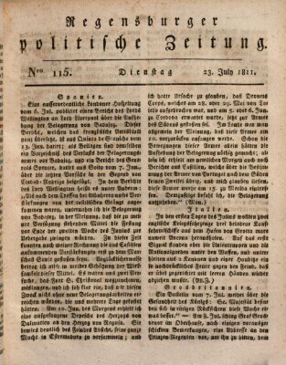 Regensburger politische Zeitung (Regensburger Zeitung) Dienstag 23. Juli 1811