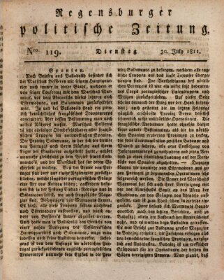 Regensburger politische Zeitung (Regensburger Zeitung) Dienstag 30. Juli 1811