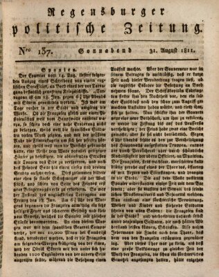 Regensburger politische Zeitung (Regensburger Zeitung) Samstag 31. August 1811