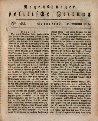 Regensburger politische Zeitung (Regensburger Zeitung) Samstag 23. November 1811