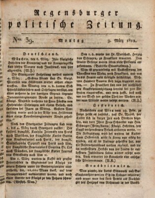 Regensburger politische Zeitung (Regensburger Zeitung) Montag 9. März 1812