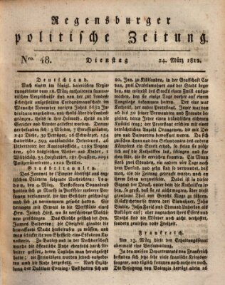Regensburger politische Zeitung (Regensburger Zeitung) Dienstag 24. März 1812
