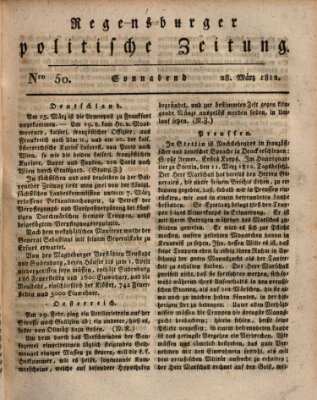 Regensburger politische Zeitung (Regensburger Zeitung) Samstag 28. März 1812
