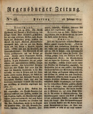 Regensburger Zeitung Freitag 26. Februar 1813