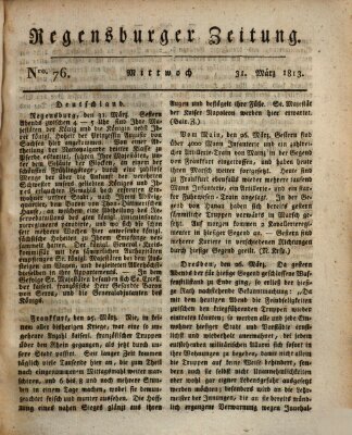 Regensburger Zeitung Mittwoch 31. März 1813