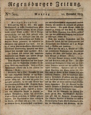 Regensburger Zeitung Montag 20. Dezember 1813