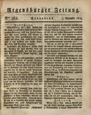 Regensburger Zeitung Samstag 5. November 1814