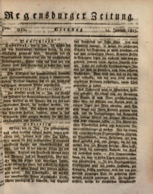 Regensburger Zeitung Dienstag 24. Januar 1815
