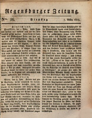 Regensburger Zeitung Dienstag 7. März 1815