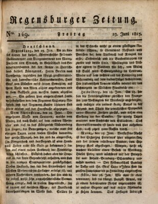 Regensburger Zeitung Freitag 23. Juni 1815