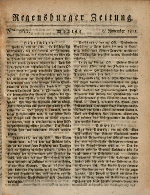 Regensburger Zeitung Montag 6. November 1815