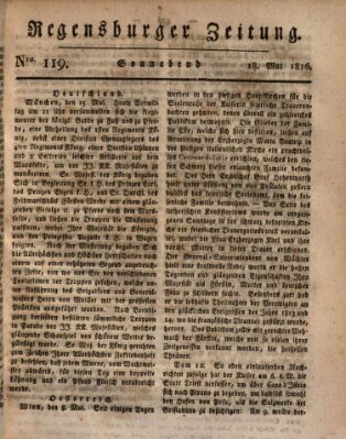 Regensburger Zeitung Samstag 18. Mai 1816