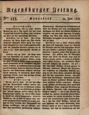Regensburger Zeitung Samstag 29. Juni 1816