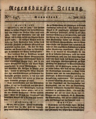 Regensburger Zeitung Samstag 21. Juni 1817