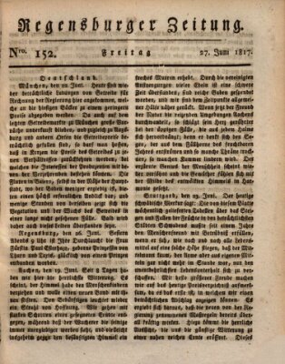 Regensburger Zeitung Freitag 27. Juni 1817